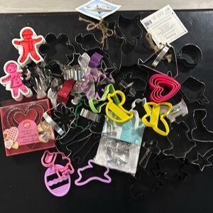 Assorted cookie cutters